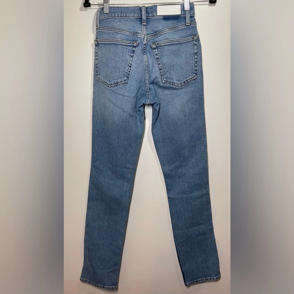 RE/DONE Jeans Women’s Size 24 Originals 80s Slim Straight in Brisk Blue‎